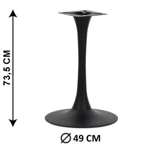 Podstawa stolika SH-9108-1/B, fi 49 cm, (stelaż stolika), kolor czarny