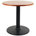 Metalowa, kawowa podstawa stołu/stolika NY-B006 w kolorze czarnym - poglądowe zdjęcie podstawy z blatem.