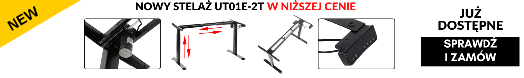 Stelaż elektryczny UT01E w kolorze czarnym - 04 2026